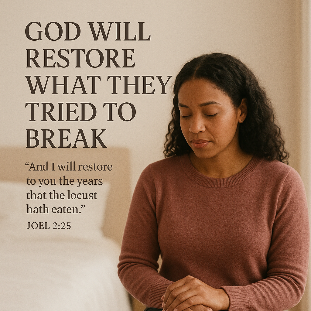 God Will Restore What They Tried to Break