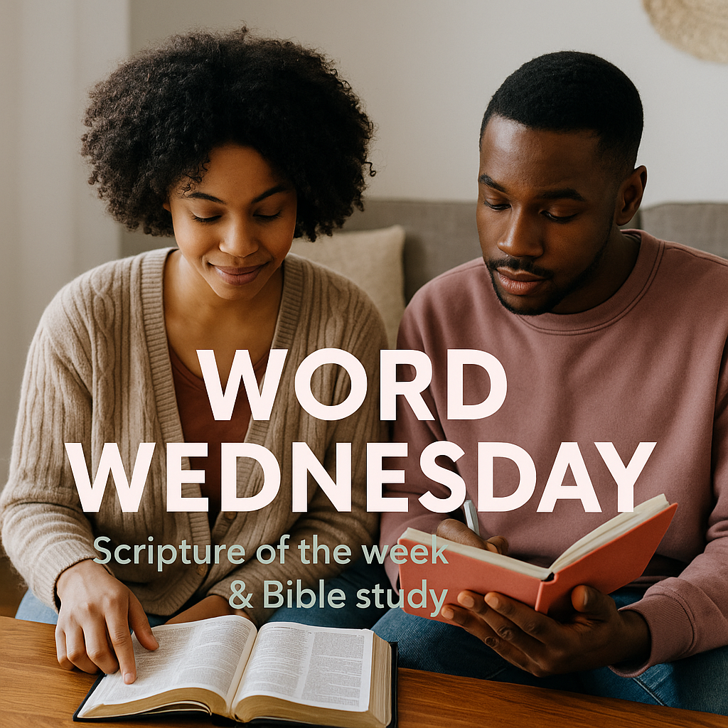 A featured scripture (plus short study notes) drops in the feed. We unpack its meaning in the comments and brainstorm practical ways to let that Word shape our content, leadership, and family life during the week.