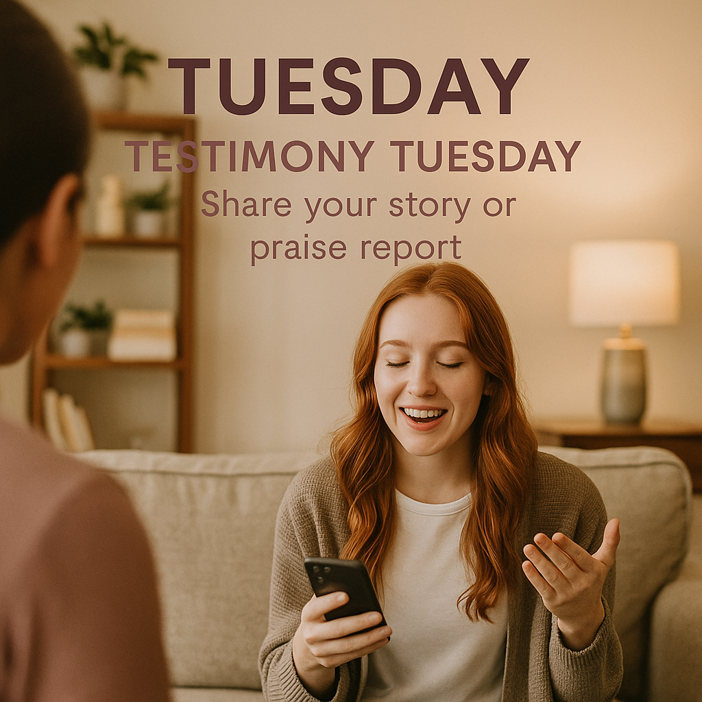 We celebrate wins—salvation stories, healed hearts, new clients, or tiny acts of courage (like going Live for the first time). Each testimony is a faith-booster and visibility case study for the rest of us.