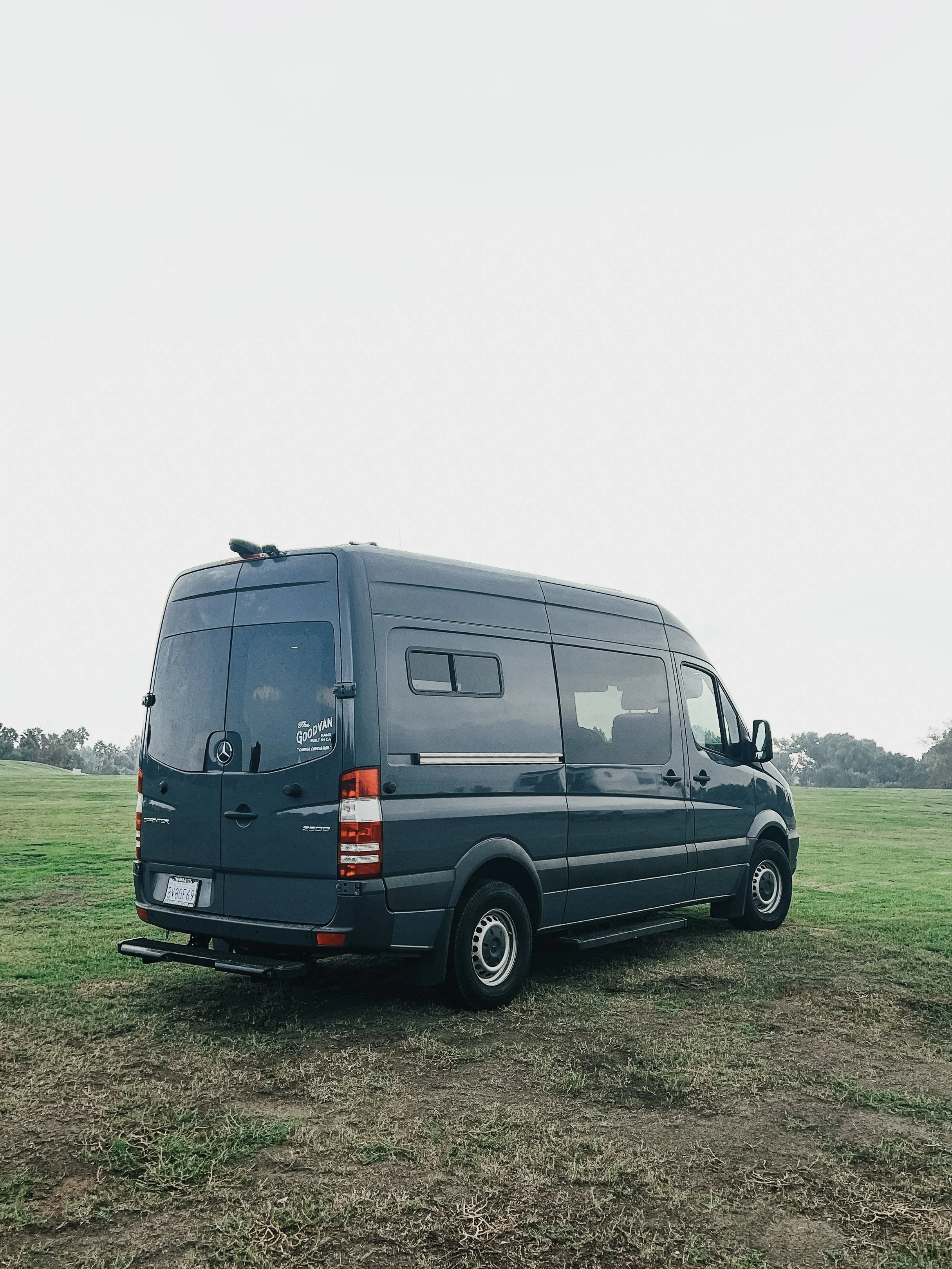 Mercedes sprinter van customized with a lift kit