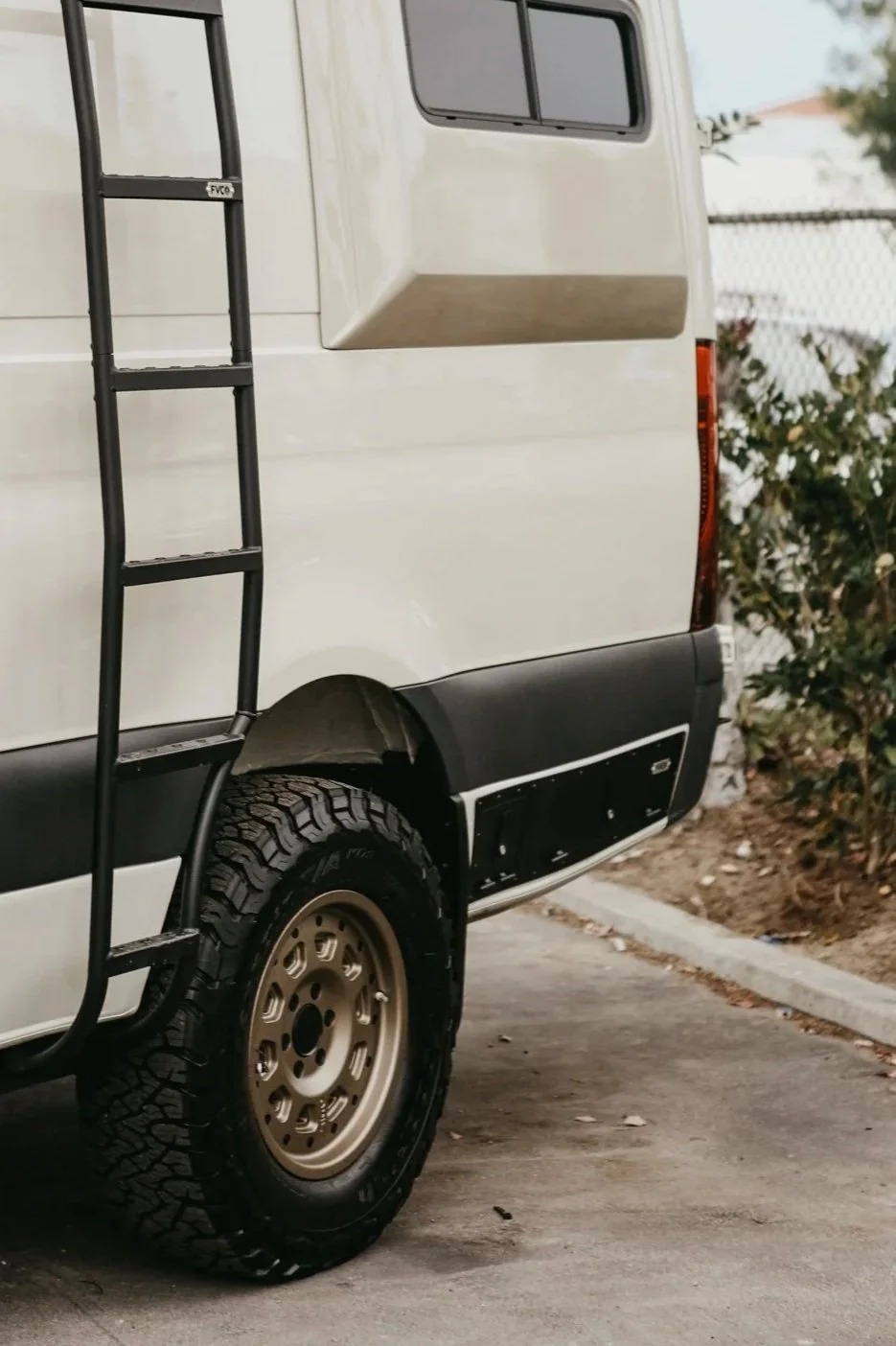 Sprinter van lift kit installed by The Good Van Supply Co