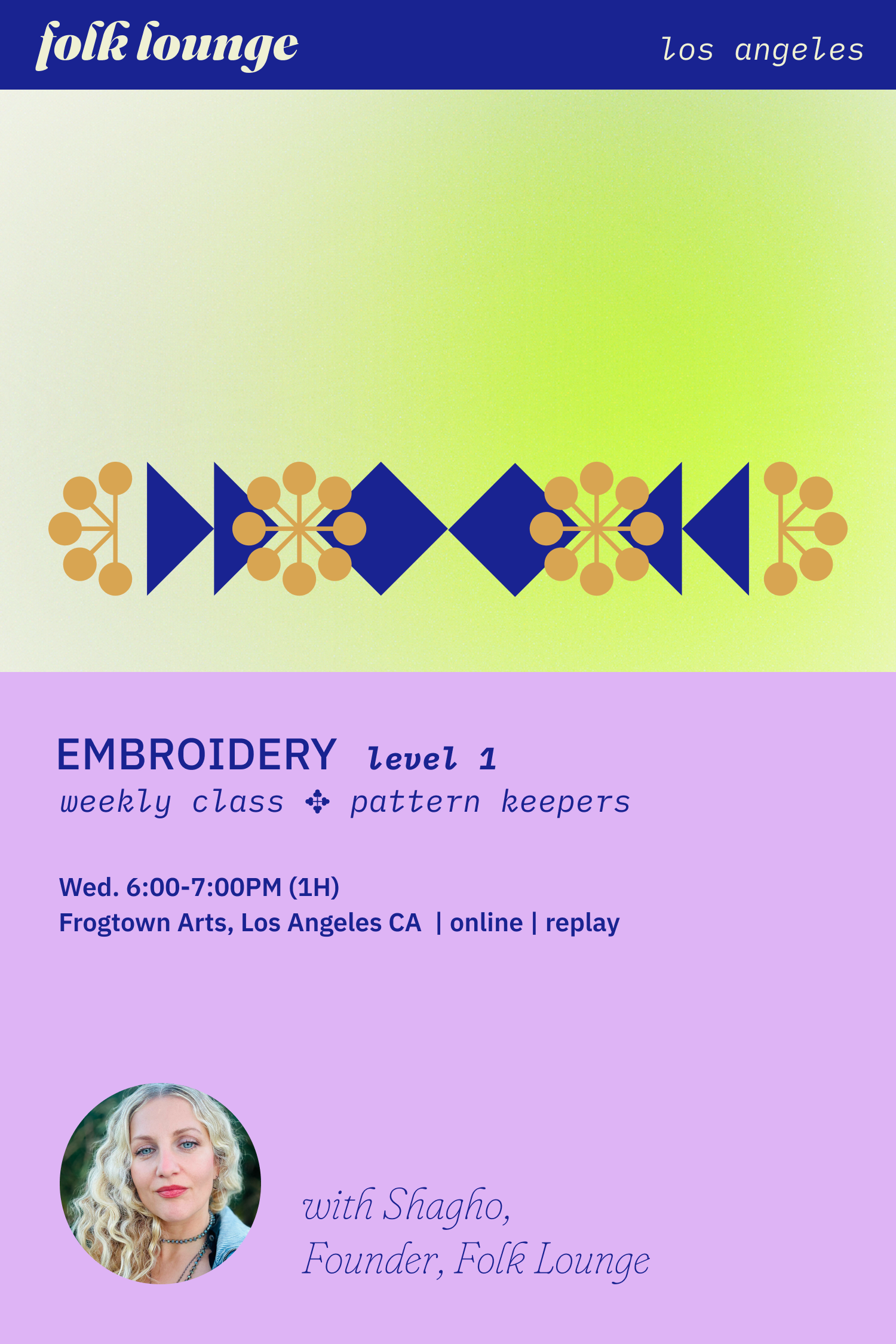Hand Embroidery Class Level 1 ✥ Pattern Keepers