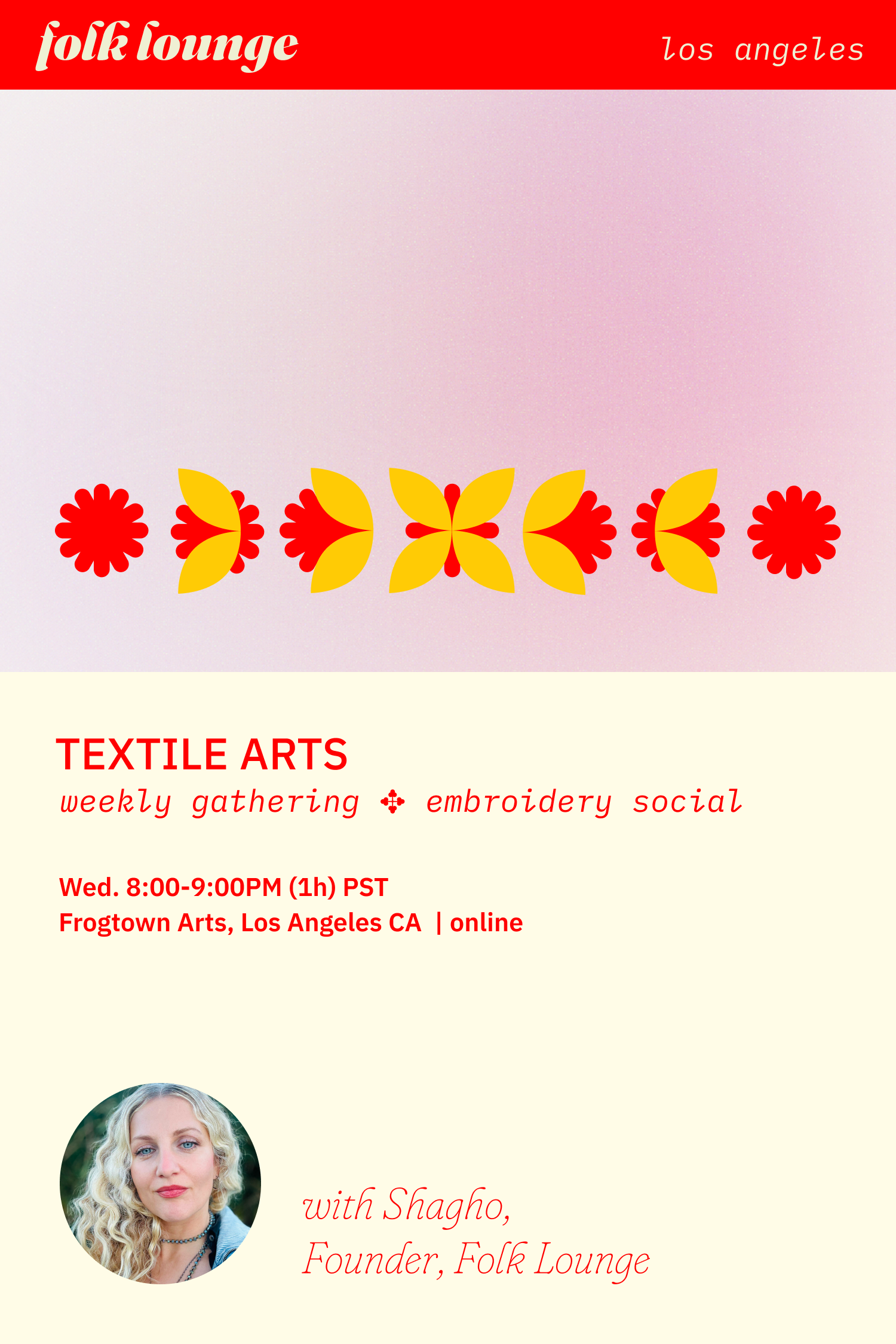 Textile Arts, Group Gathering ✥ Embroidery Social