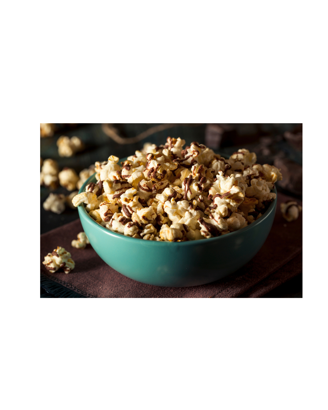 Mountain Drizzle Pop Puffs (Chocolate Drizzled Popcorn)