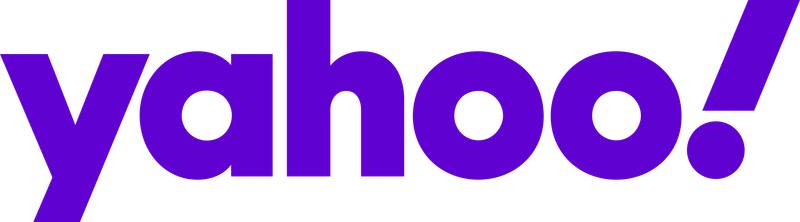 YAHOO! logo in purple text with exclamation point