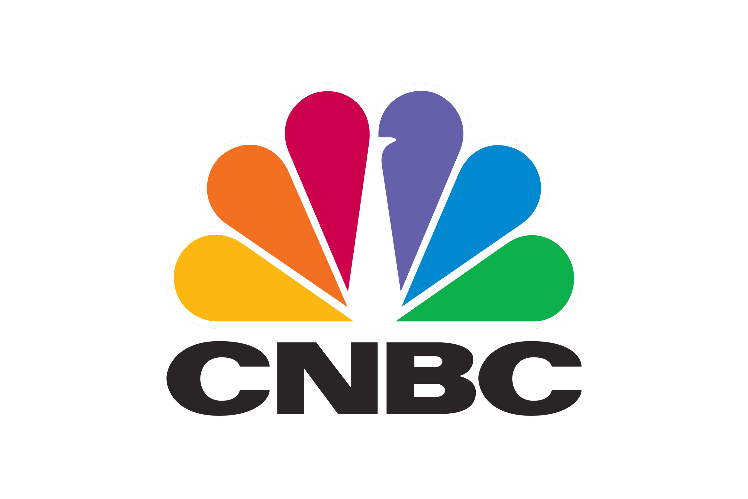 The NBC logo with a peacock featuring six color segments and the text 'CNBC' underneath.