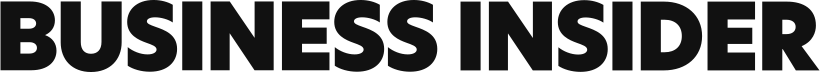 Close-up of the Business Insider logo with black and red text.