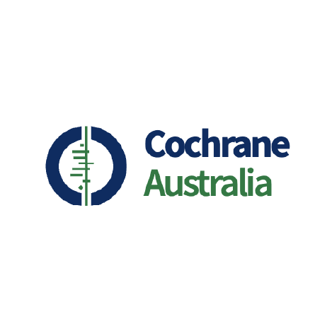 Cochrane Australia logo with a circular crosshair design and green and blue text