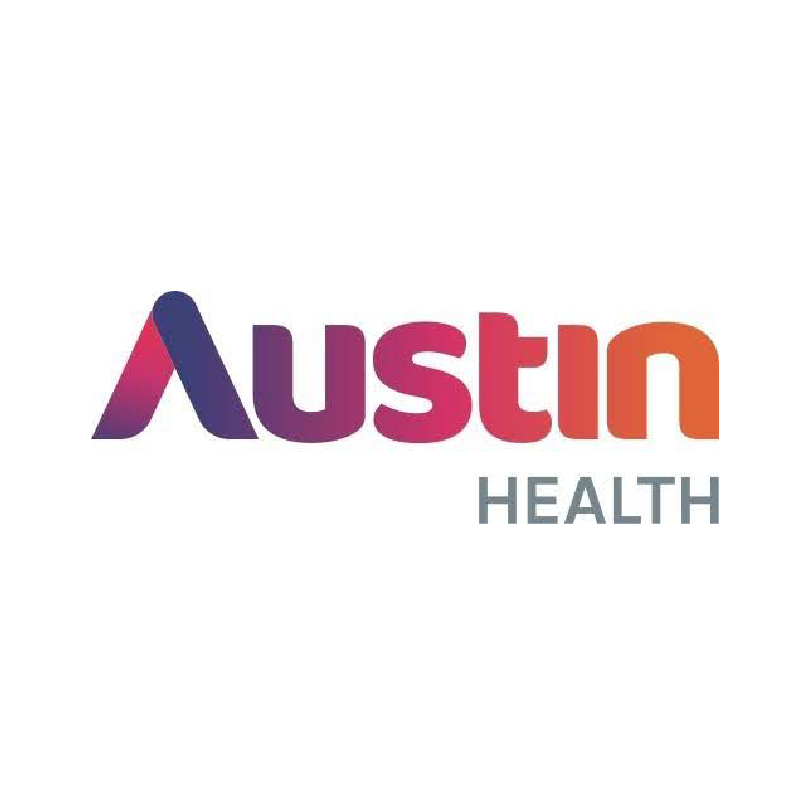 Logo of Austin Health with the word 'Austin' in a gradient color and 'Health' below in gray.