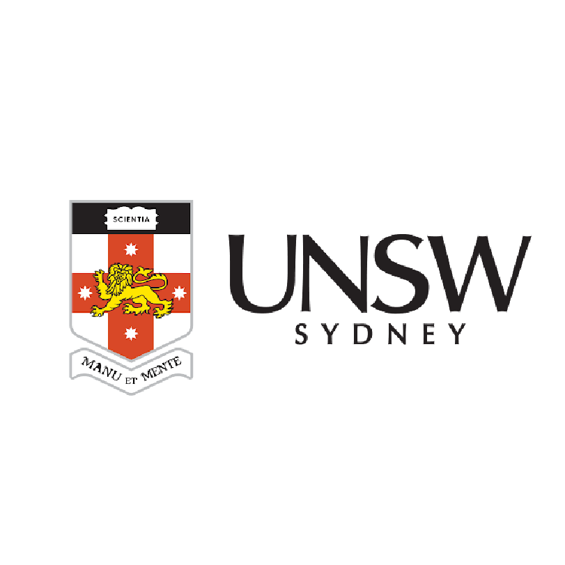 UNSW Sydney logo with university crest and motto.
