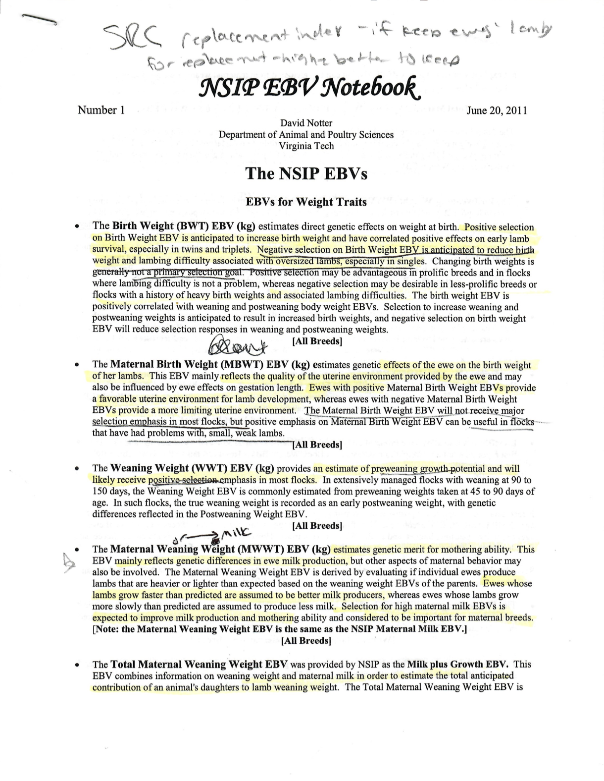 NSIP Estimated Breeding Values Notebook