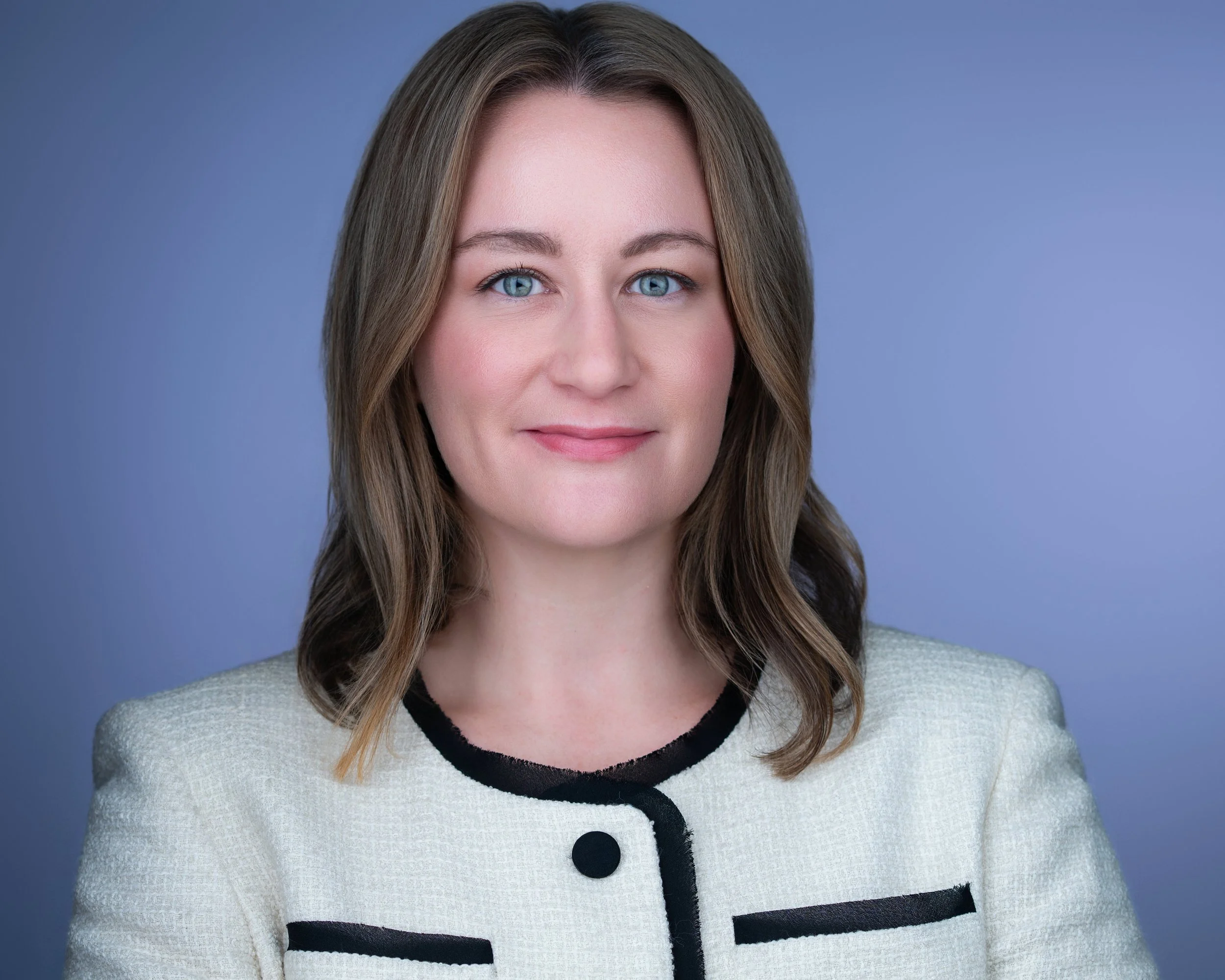 Trustworthy female financial advisor headshot in NJ, designed to build client confidence with Eclipse Headshots.