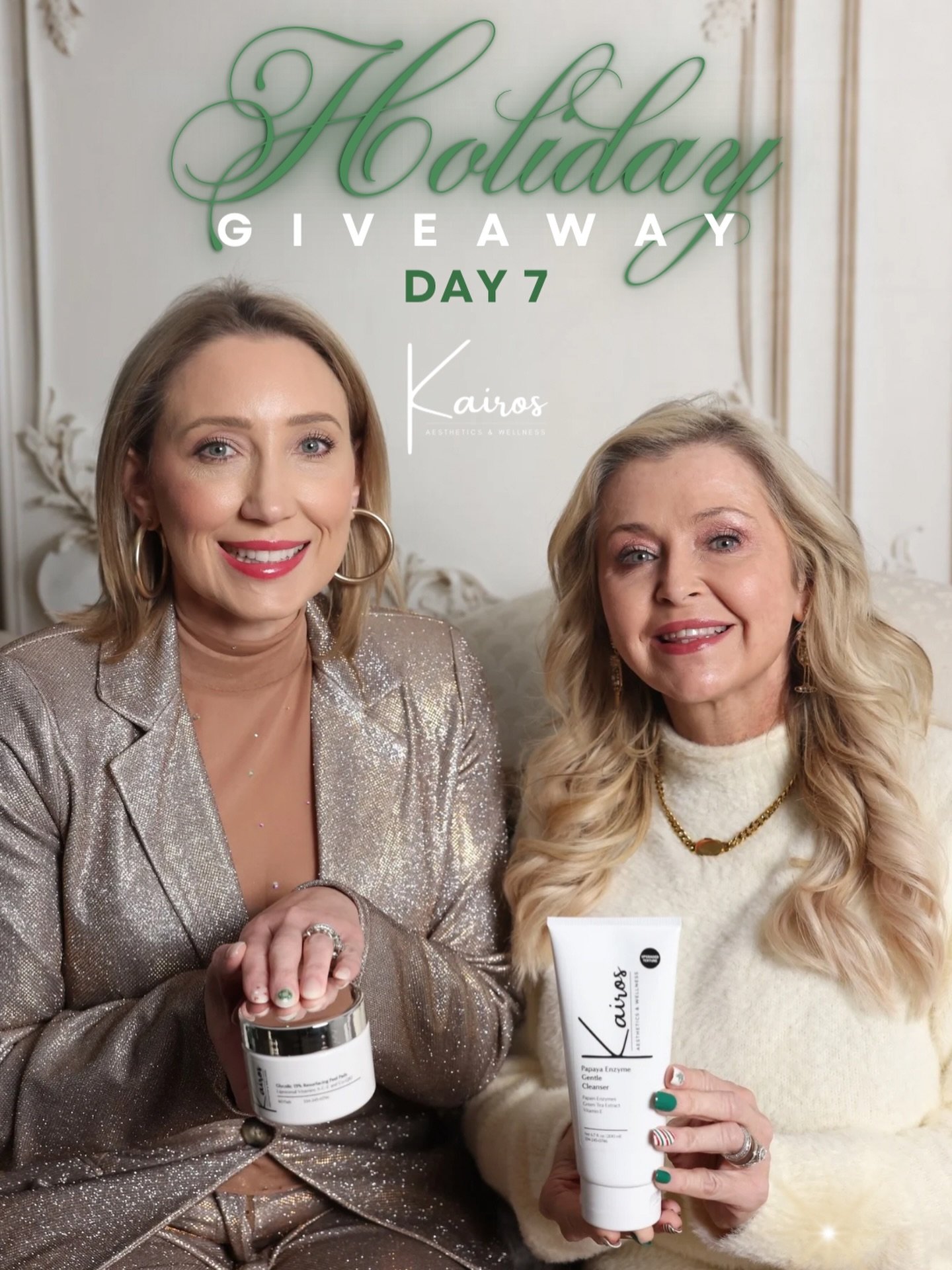 🎄 Day 7 of Our Holiday Giveaway! 🎄

✨ Cleanse and Brighten ✨

Today we&rsquo;re gifting TWO skincare must-haves to elevate your routine just in time for the new year:

🎁 These Glycolic Acid pads are convenient and easy-to-use as they gently exfoli