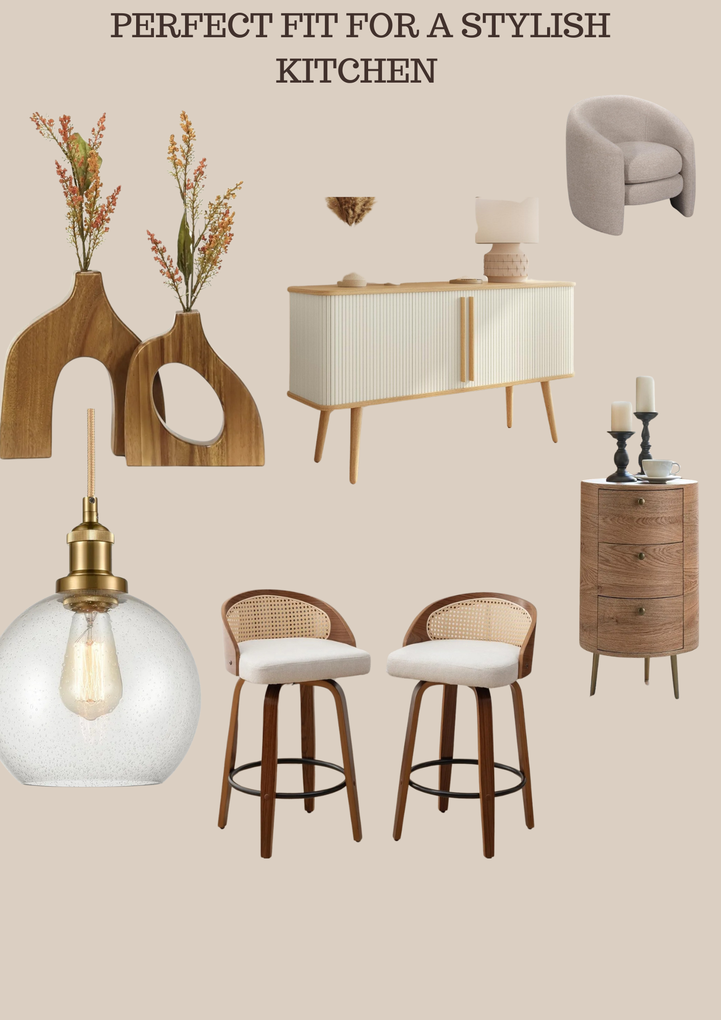 Beige Illustrated Mood Board Photo Collage A4.png