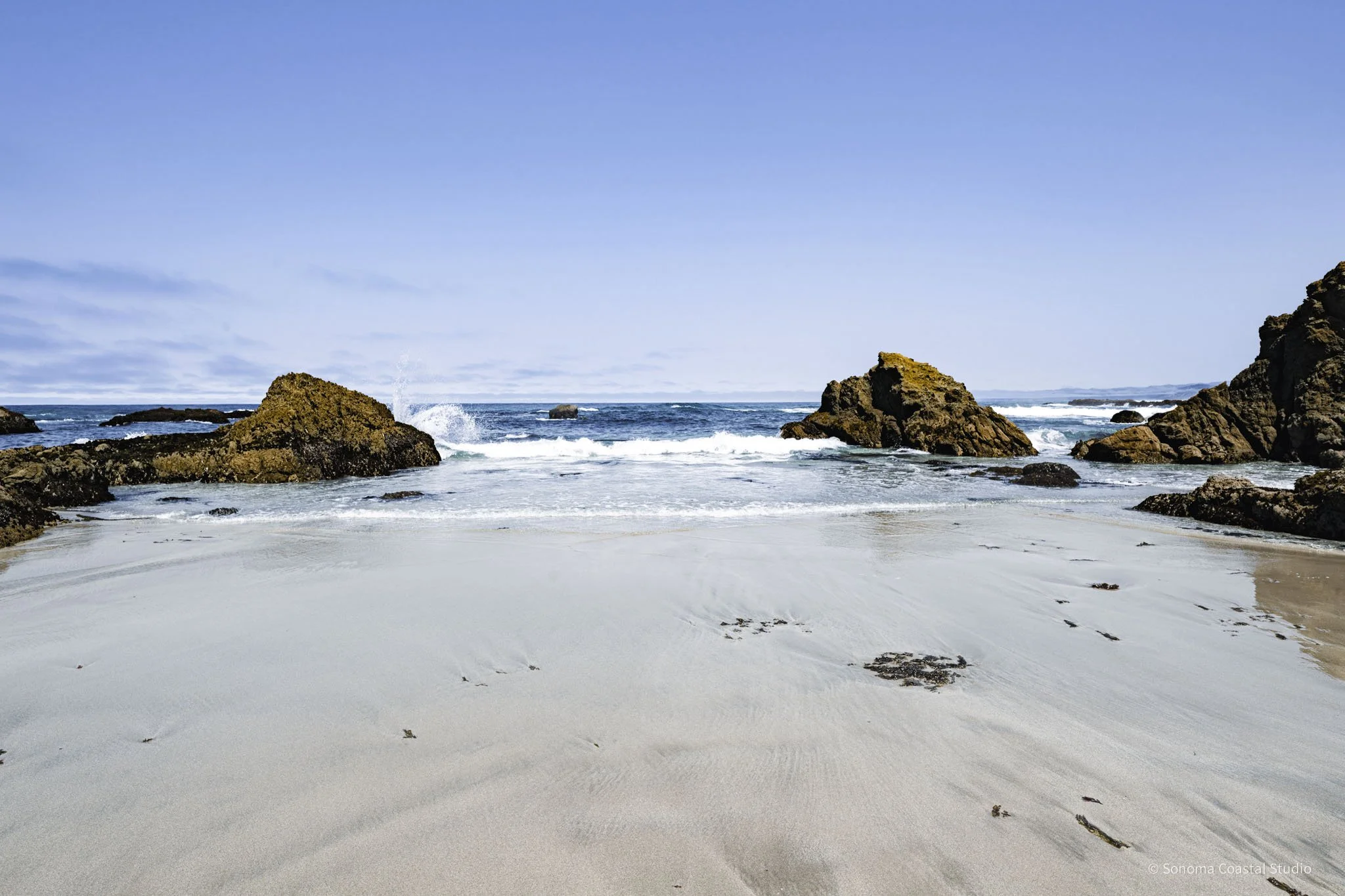 Reflections at Glass Beach