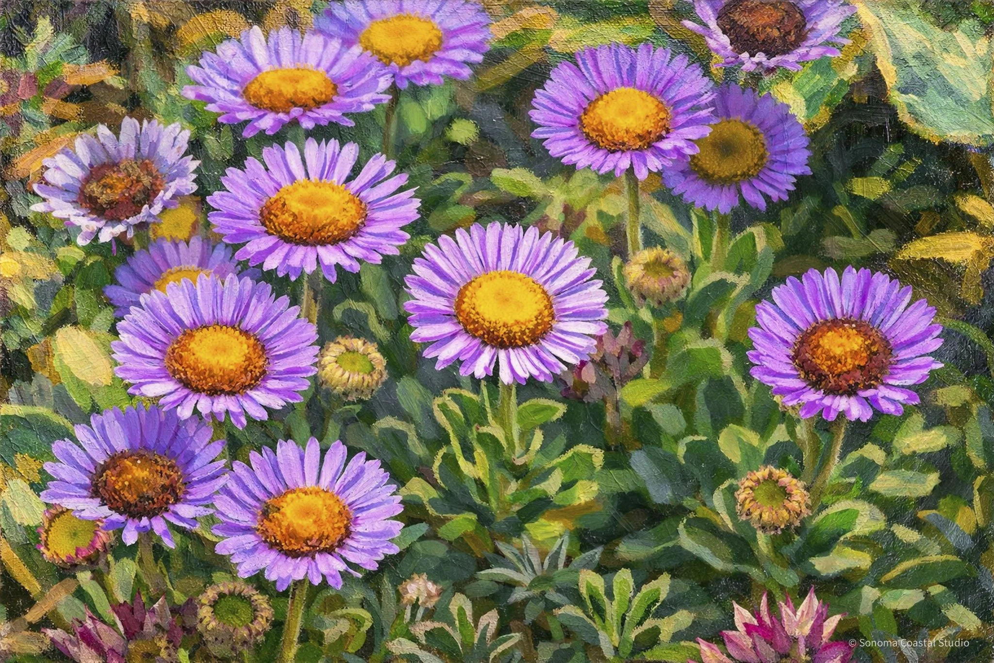 Lavender Light in the Garden - Painterly Edition