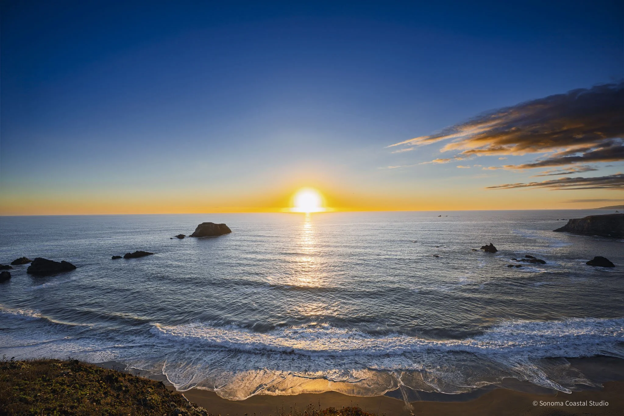 Pacific Mirror, Sonoma Sunset