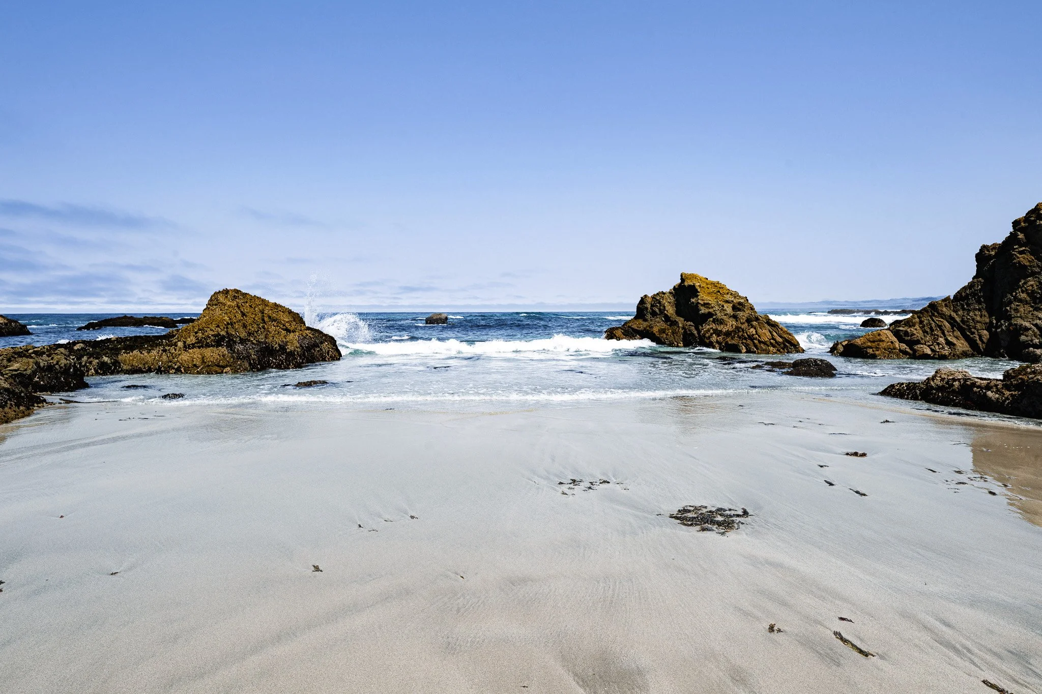 Reflections at Glass Beach
