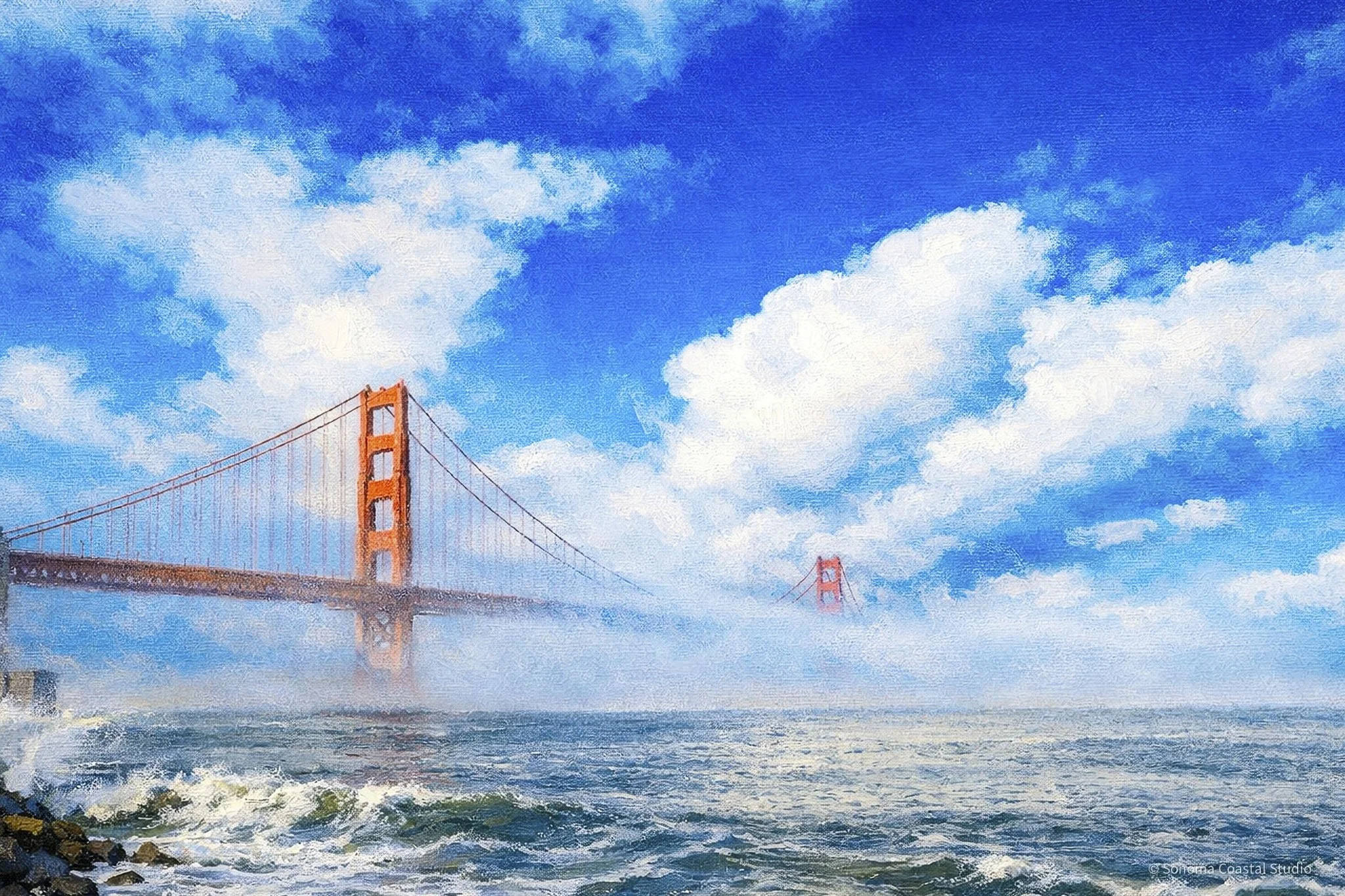 Bridge to the Sky – San Francisco Painterly Edition