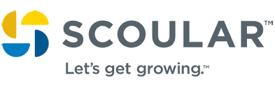 Scoular logo with the tagline "Let's get growing."