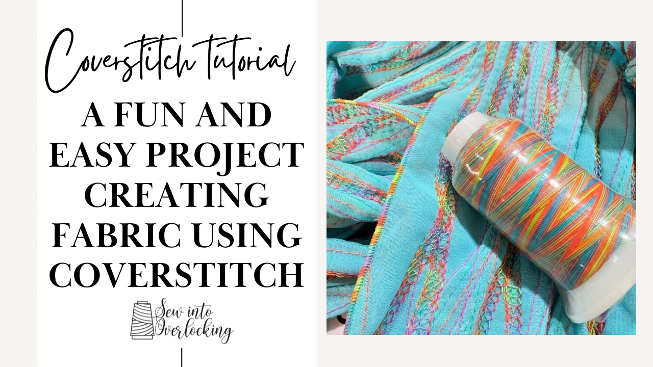 Coverstitch fabric making scarf project