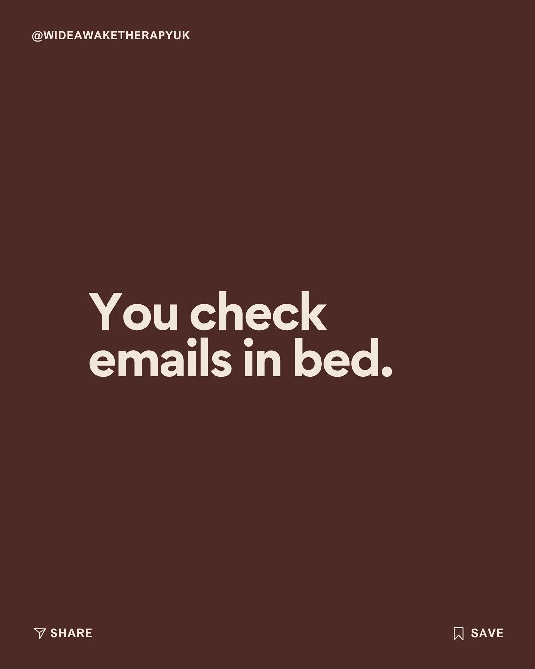 You check emails in bed.
Tell yourself it&rsquo;s just a quick scroll, next thing you know, you&rsquo;re doom-refreshing Slack like it&rsquo;s a hobby.

Your nervous system never gets to clock off, because &ldquo;relaxing&rdquo; now includes replying