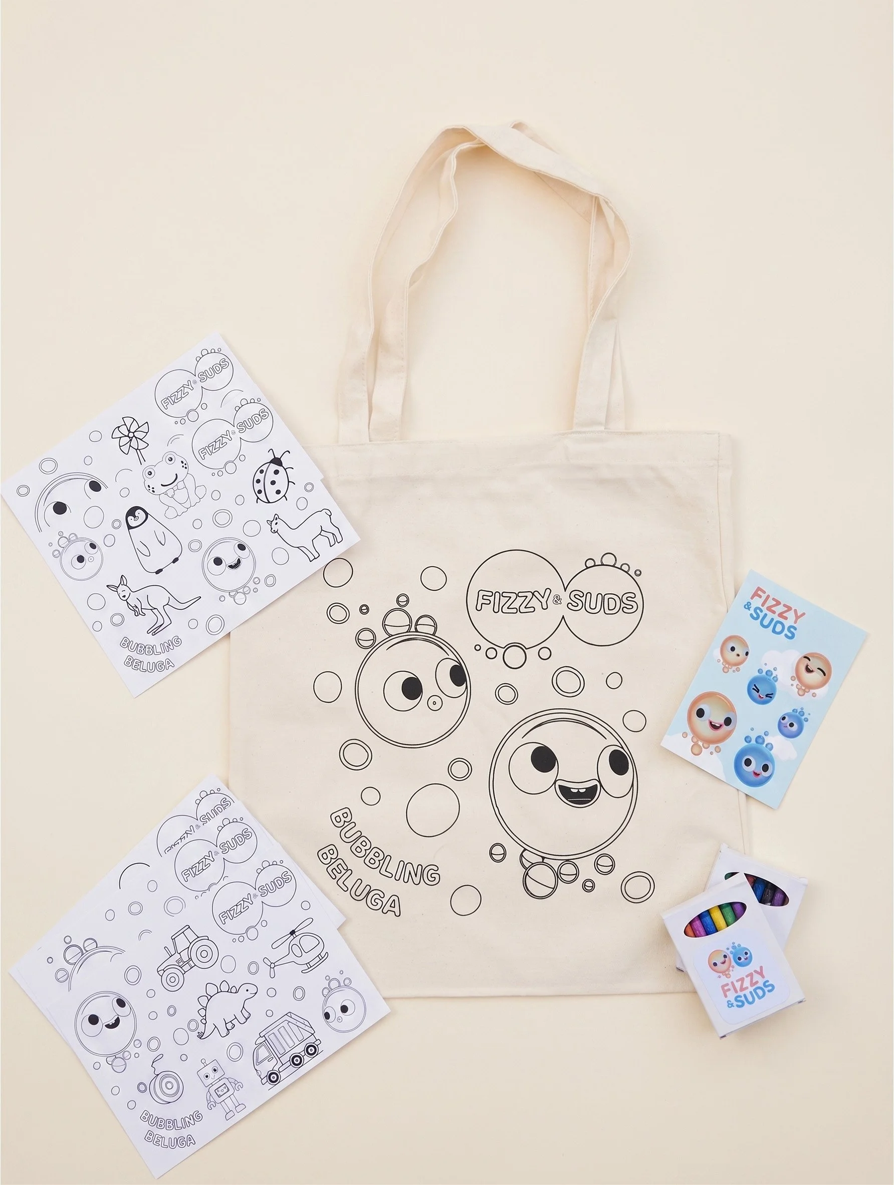 Fizzy & Suds Colouring & Sticker Bundle