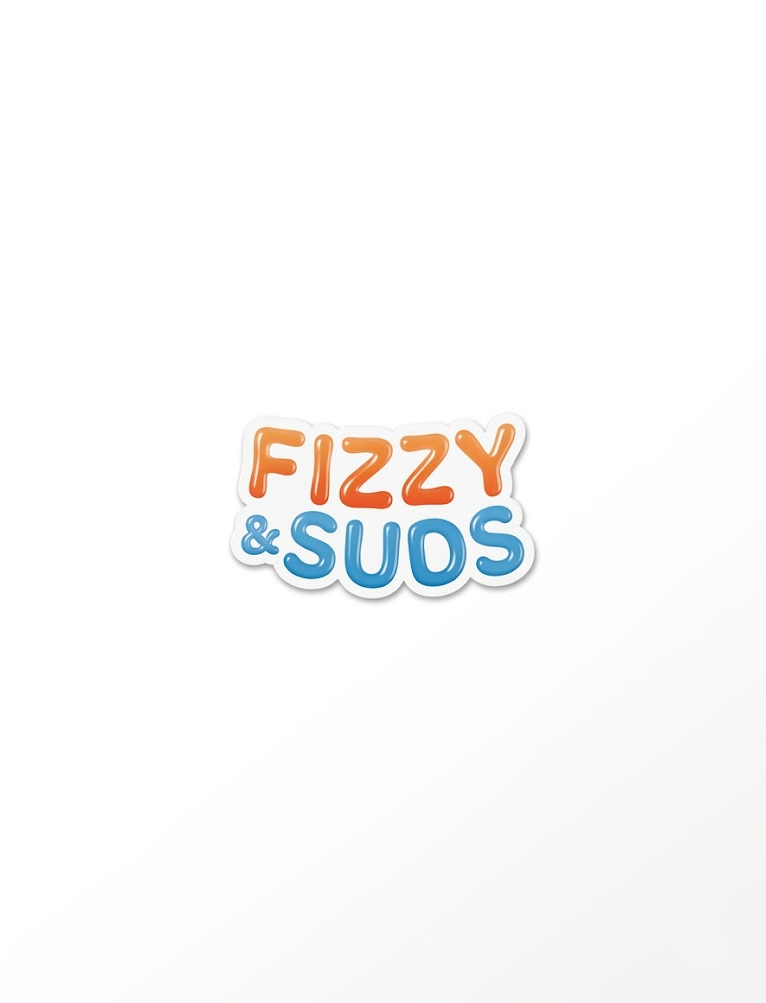 Fizzy & Suds Logo Sticker