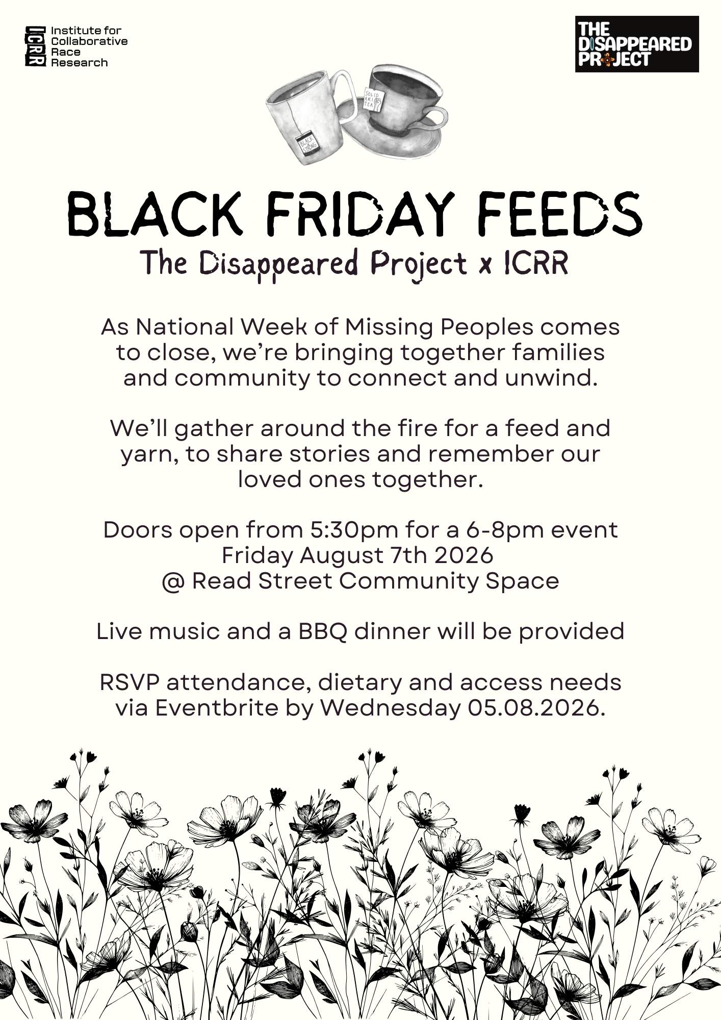 Black Friday Feeds - The Disappeared Project
