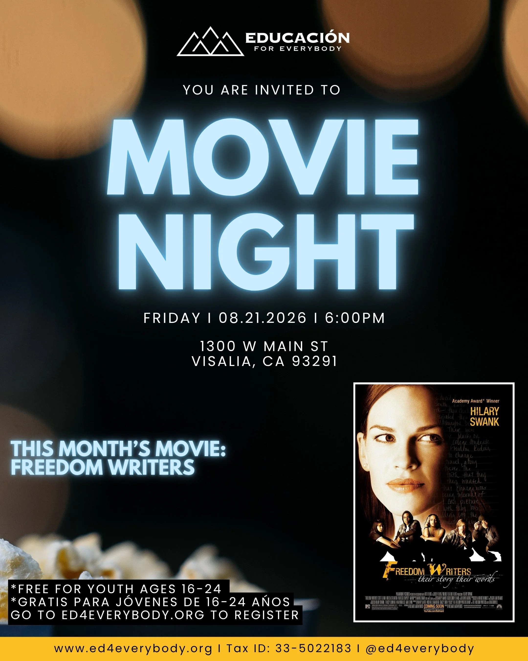 Movie Night: Freedom Writers | Noche de Cine: Freedom Writers