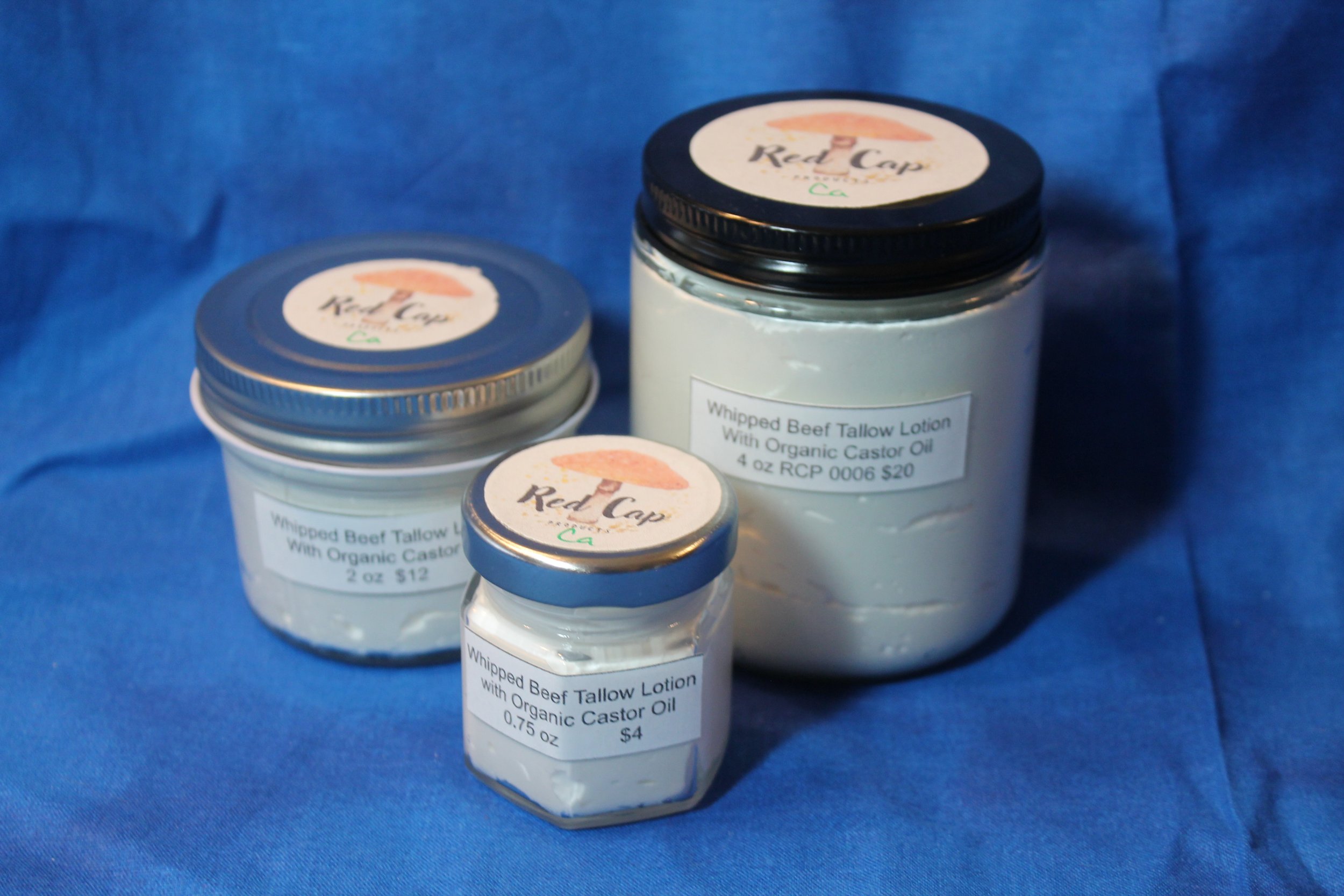 Whipped Beef Tallow Lotion with Organic Castor Oil