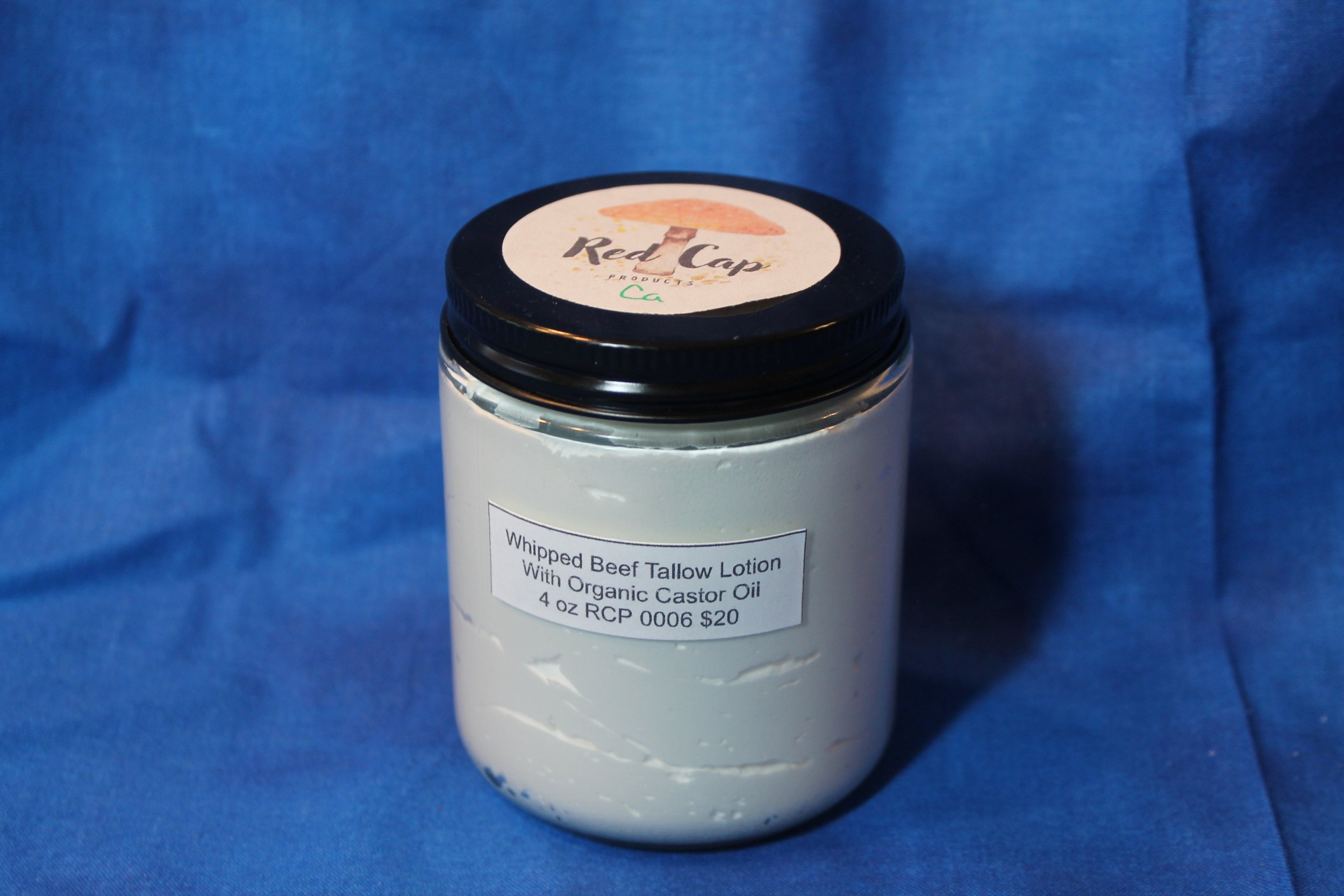 Whipped Beef Tallow Lotion with Organic Castor Oil