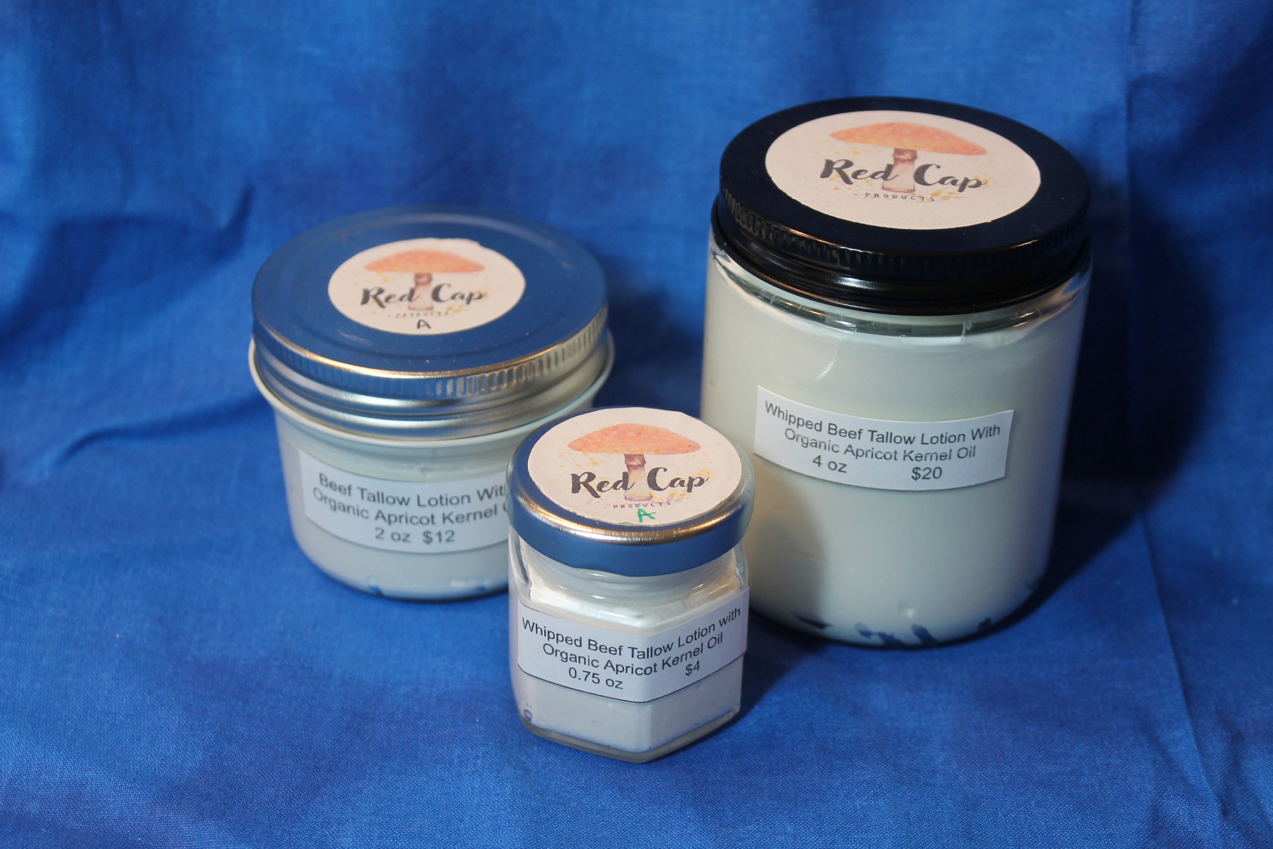 Whipped Beef Tallow Lotion with Organic Apricot Kernel Oil