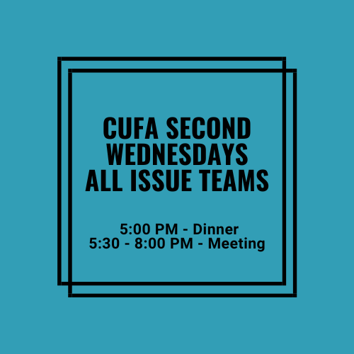 CUFA All Issue Teams Second Wednesday