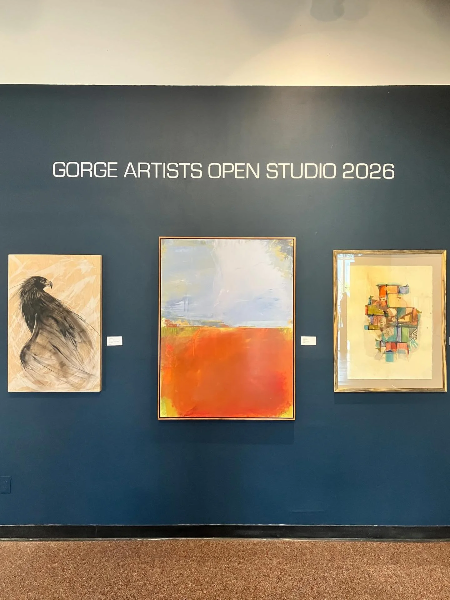 One more weekend to see the Gorge Open Studio Tour Preview at the Columbia Gorge Museum. It is a beautiful show and you can read all about it in @columbiagorgenews