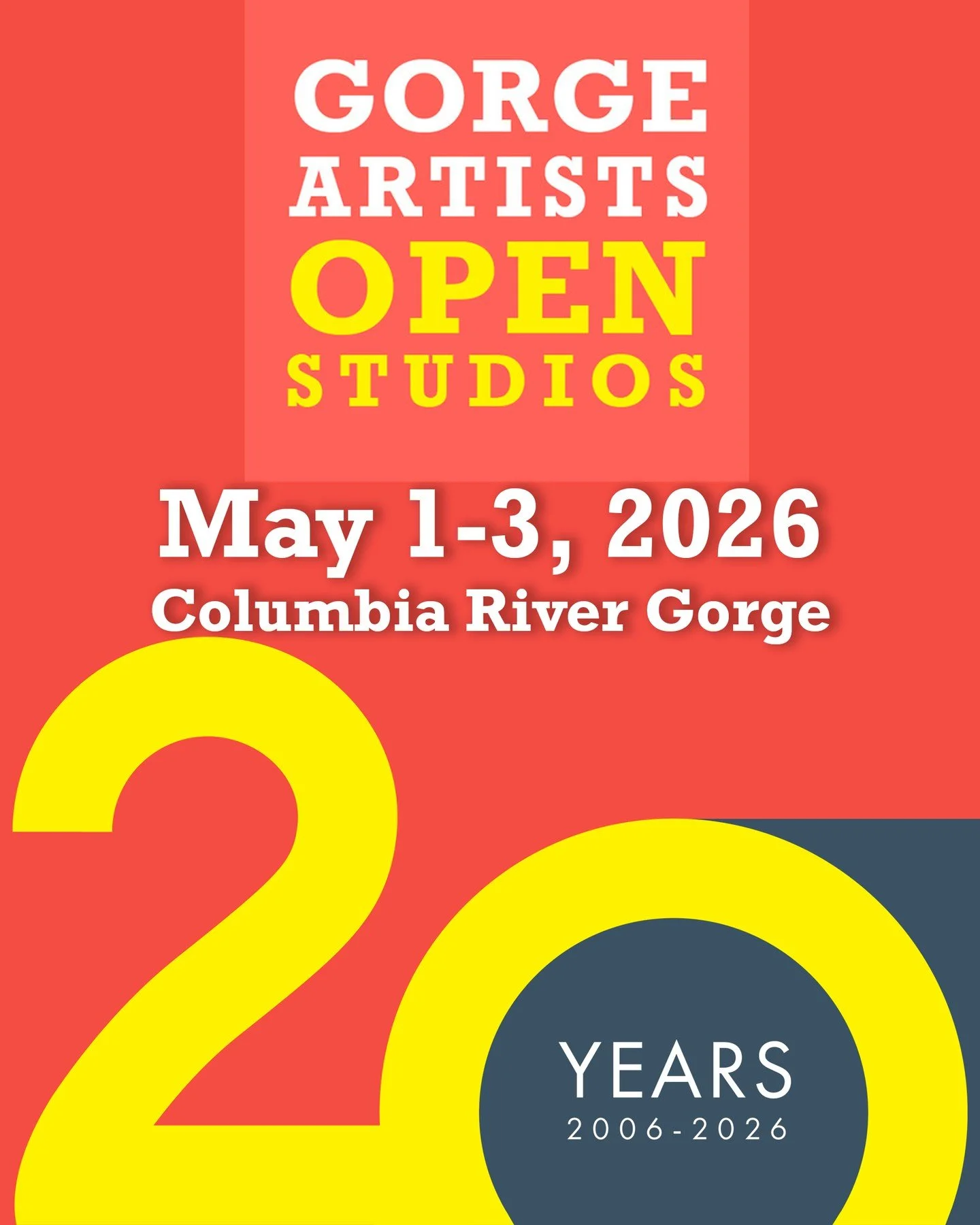 Countdown is on for the Gorge Artist Open Studios Weekend! Get ready&mdash;map your adventure and uncover the Gorge&rsquo;s hidden corners. Booklets online. Bring your friends! May 1&ndash;3, 2026 &bull; 10:00 AM&ndash;5:00 PM