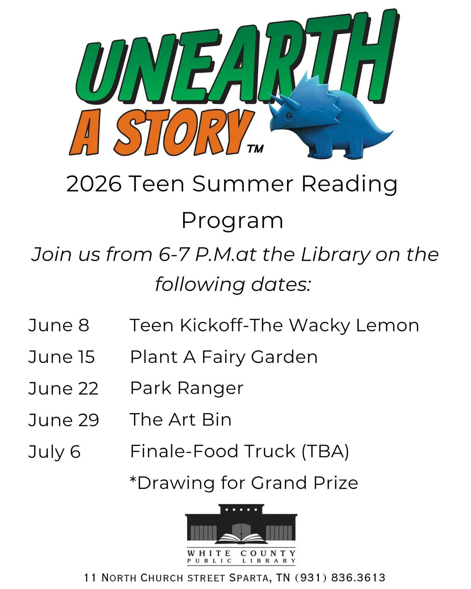 Teen Summer Reading (White County Library)