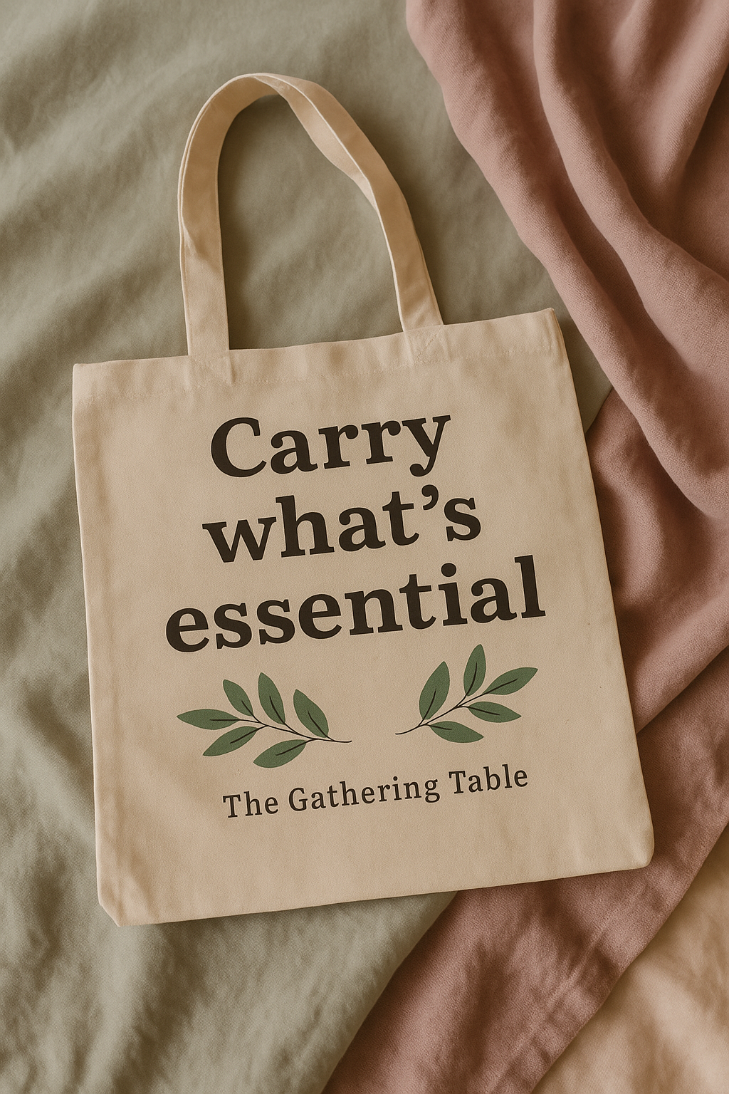 Carry What’s Essential Tote: For when less really is more.