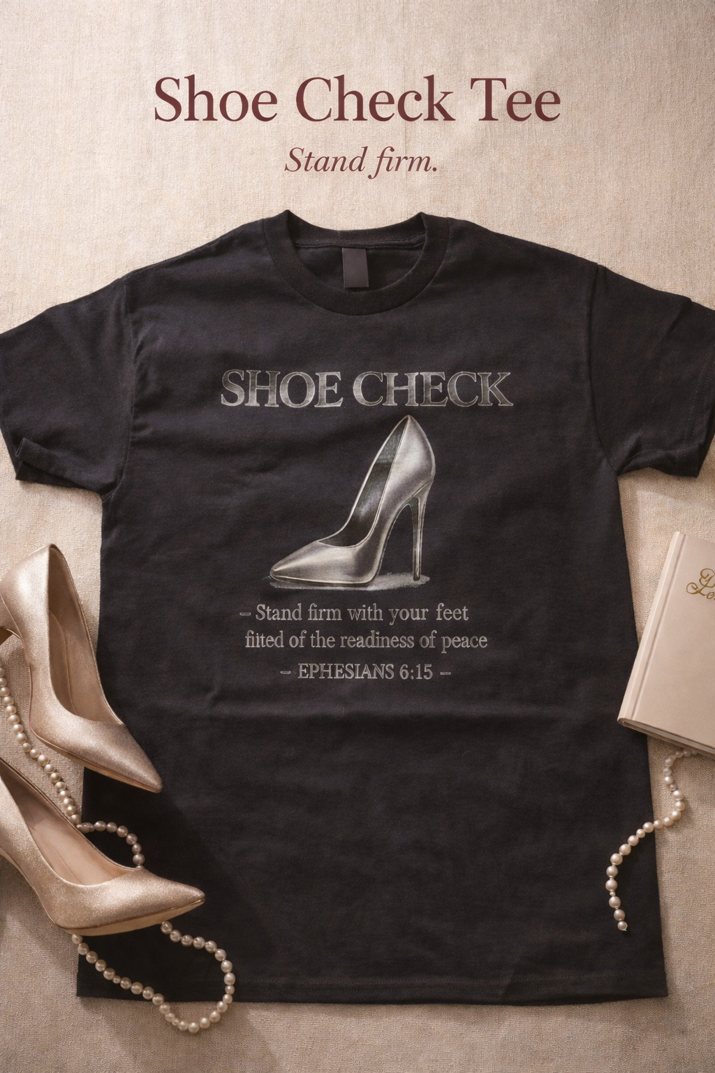 Shoe Check Tee Stand firm.