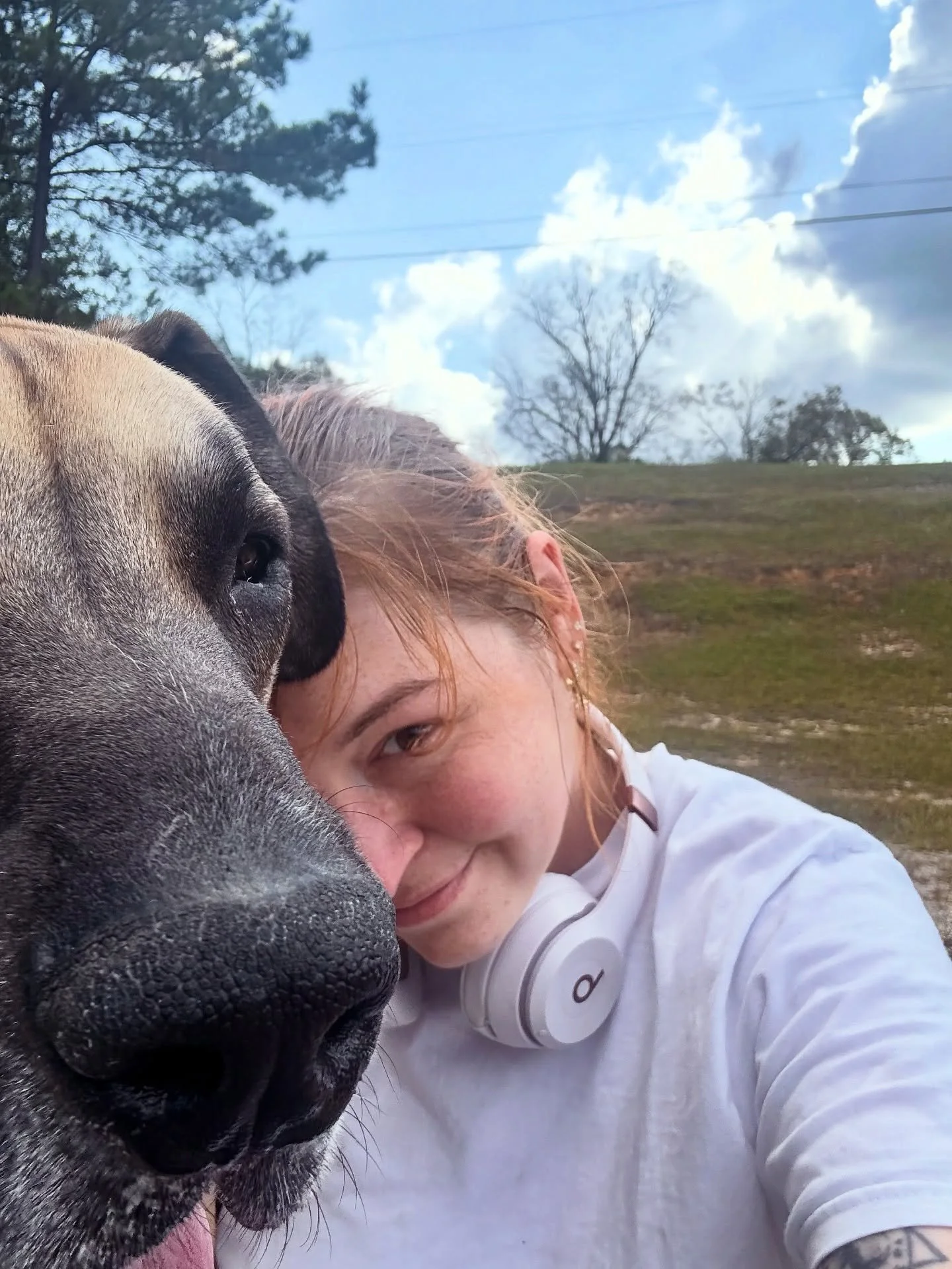 Felt too overwhelmed by the vast openness of it all and pulled over in a random church parking lot to cuddle dogs.  Got a weird grounding trick you think I haven&rsquo;t heard before?