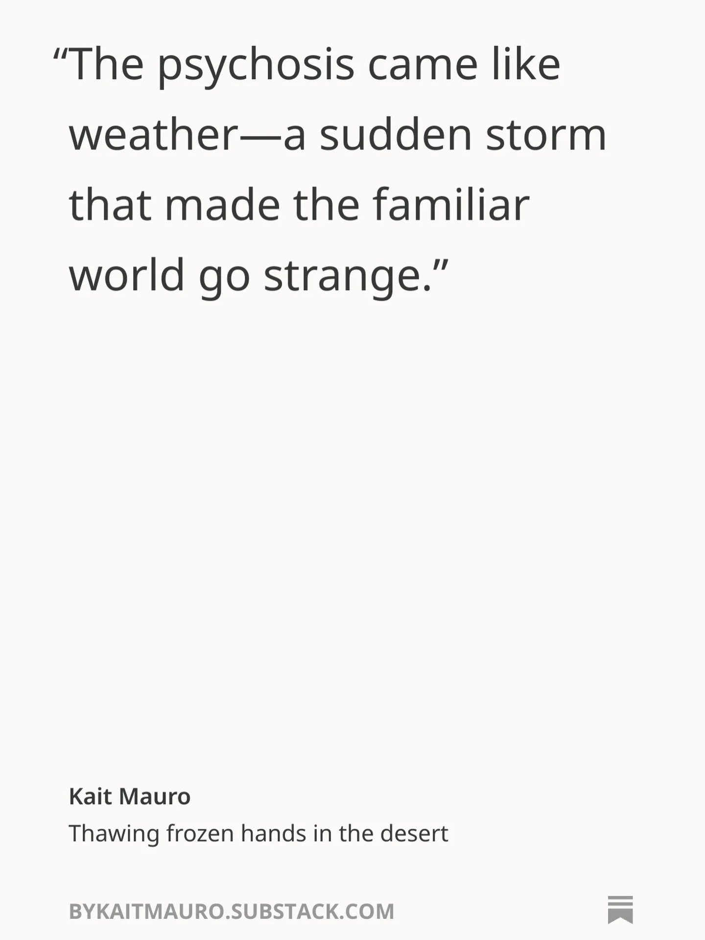 Link in stories (or highlights if it&rsquo;s been 24 hours). It&rsquo;s a long one folks. I&rsquo;m not doing much right right now but it felt right to write and I&rsquo;m pretty proud of this one.
Time to flee the hospital again.