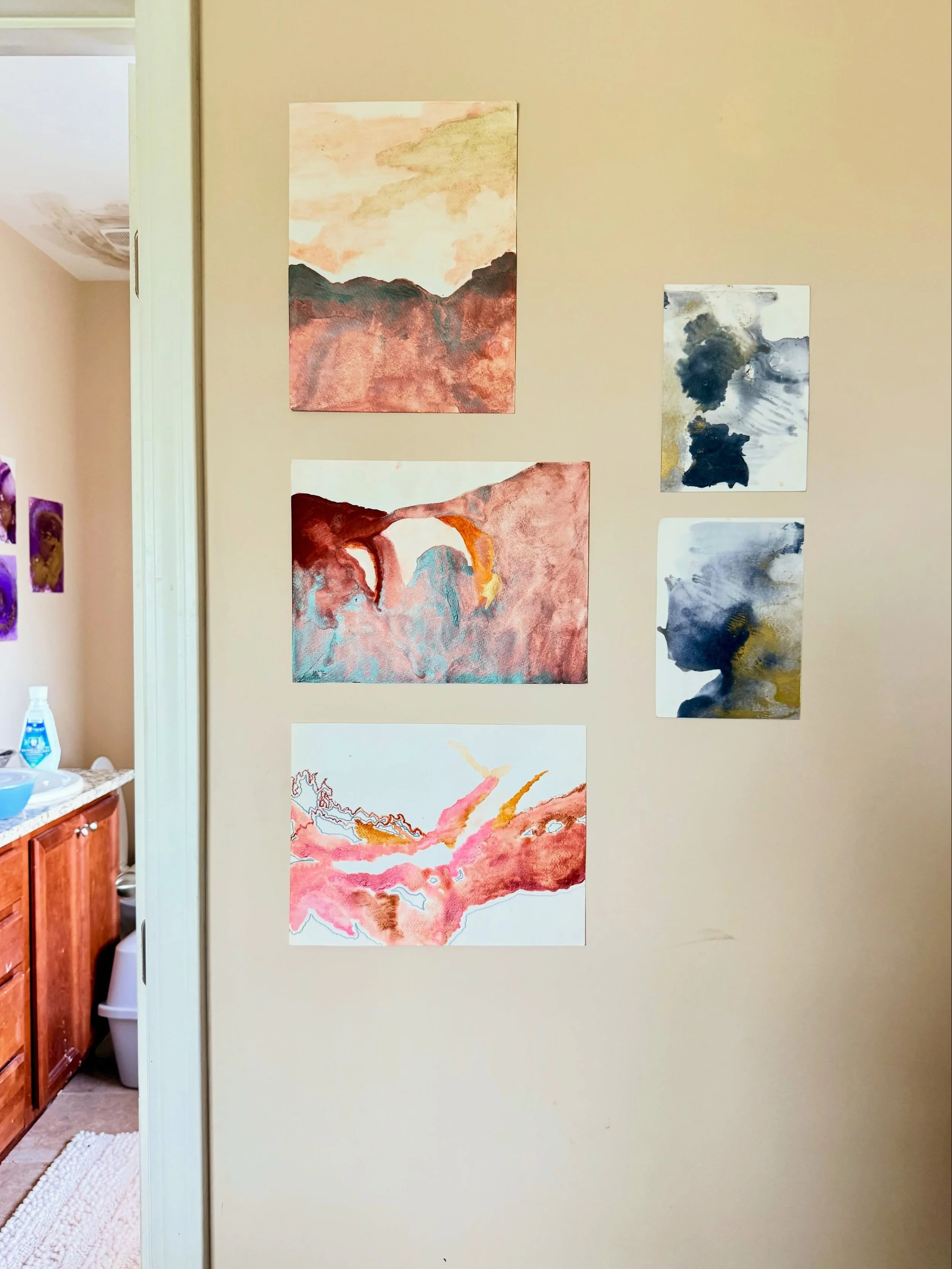 Making a home with the dopest and best human I&rsquo;ve ever met&mdash;the most deserving of love and respect fr&mdash;and this derpy fat dog I&rsquo;m codependent with and this chic, gorgeous cat. I never thought I&rsquo;d have an art studio again&m