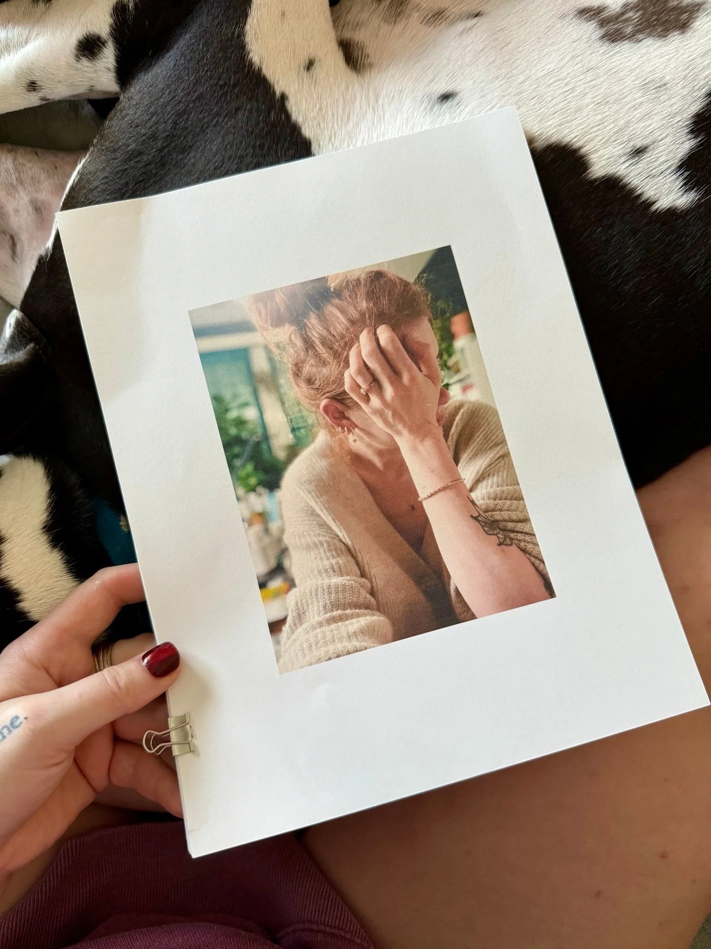 Showing Mark, my always first reader these days, the first 10 of the 89 STRANGE FEELINGS letters I&rsquo;m going through and un-redacting. Feeling all seen and loved over here. I love sewing a book together. 🥰

#authors #memoirs #poets #creativewrit