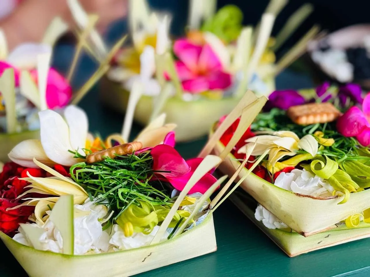 Blessings offerings in Bali