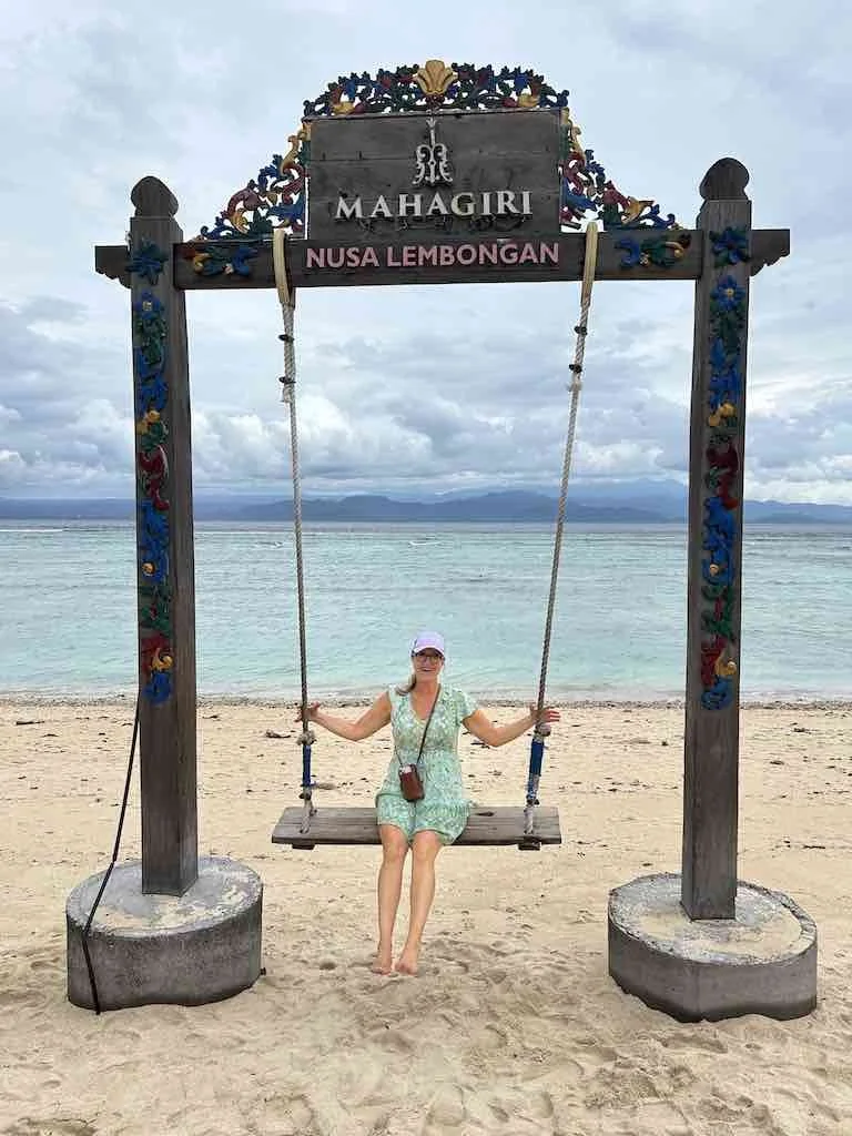 Bali Blessings founder Tru Smith at Nusa Lembongan