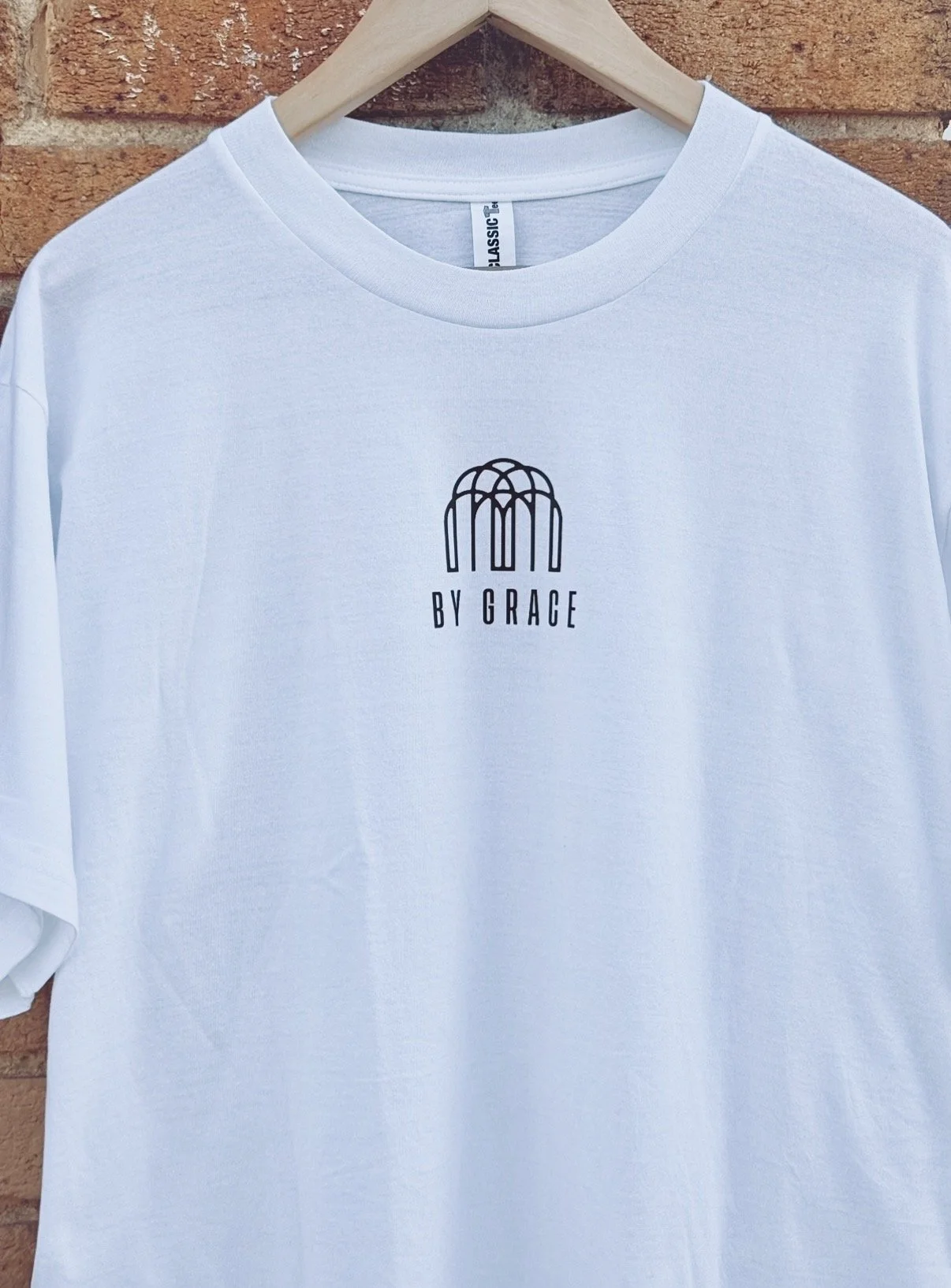 White Tee | Black Logo