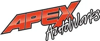 Logo of Apex AudioWorks with bold orange and black text.