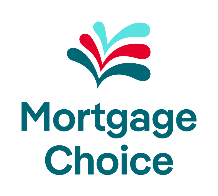 Logo with stylized flower and the words Mortgage Choice beneath it.