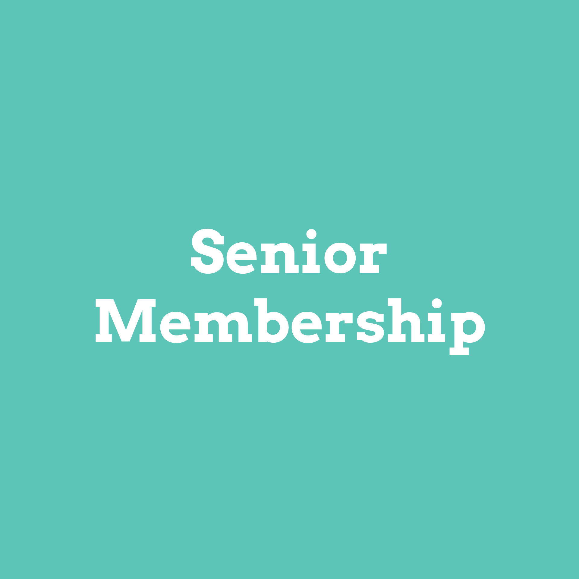 Senior Membership (over 65yo) Valid until 30 June 2026