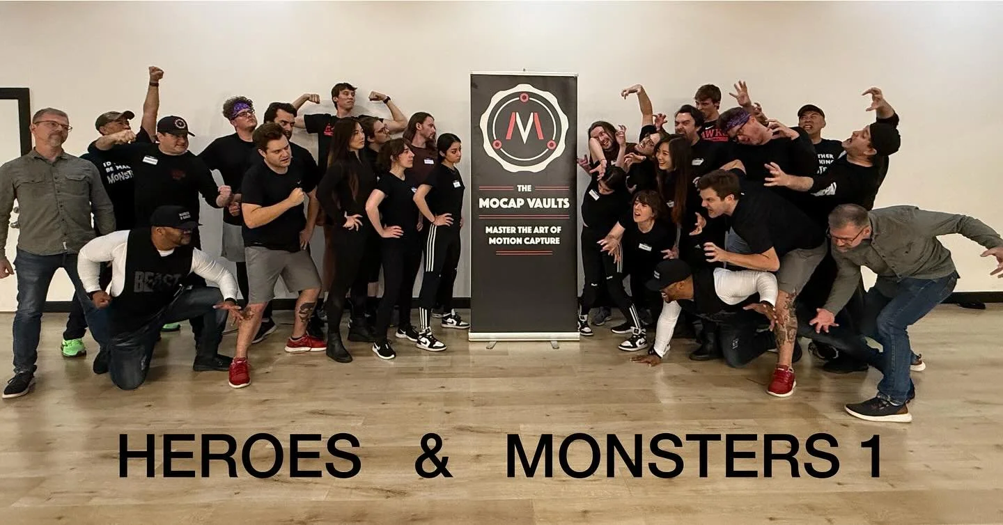 From US head of operations in Los Angeles @richarddorton says:
What an epic day for Heroes and Monsters 1 Class in LA at @themocapvaults! 

Our second class in the curriculum dives deep into character creation and specialty movement, crucial for moti
